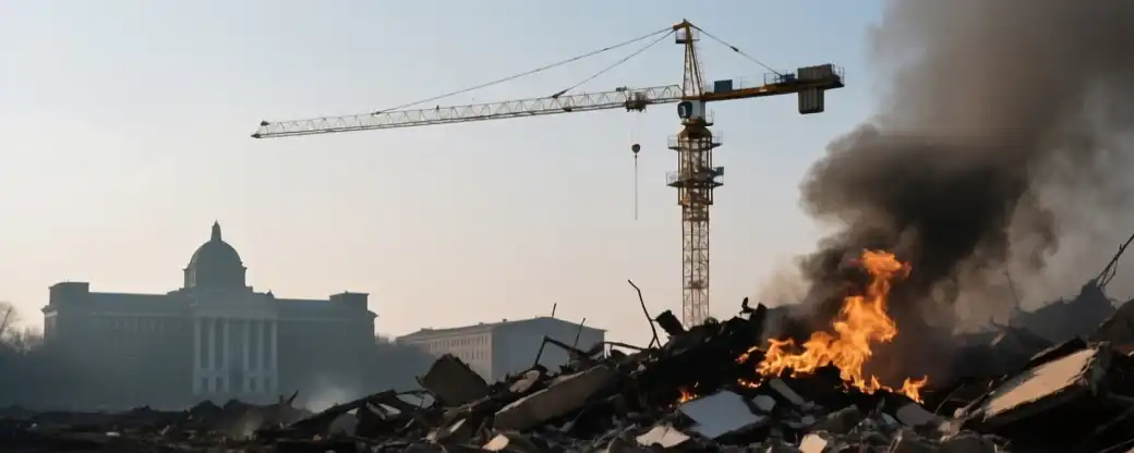 В Уфе огонь угрожал строящемуся научному комплексу