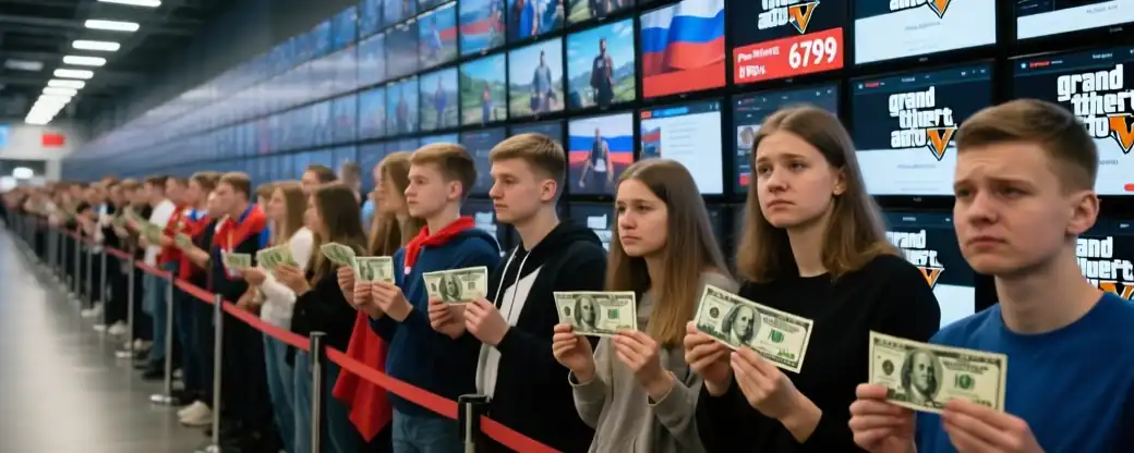 Российским фанатам придется потратить от 6800 рублей за шанс стать первыми игроками в новой части Grand Theft Auto