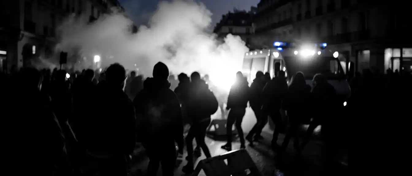 Масштабные беспорядки во Франции в ходе протестов учащихся привели к многочисленным ранениям
