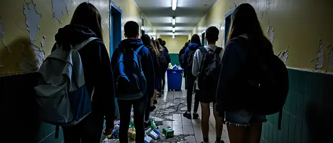 Французские школьники выходят на протесты из-за антисанитарии в учебных заведениях